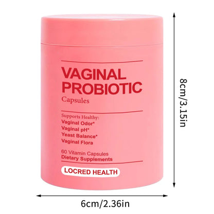 60pcs Vaginal Probiotics Vitamin For Women PH Balance - Women's Vaginal Health Supplement For Vaginal Odor & Vaginal Flora